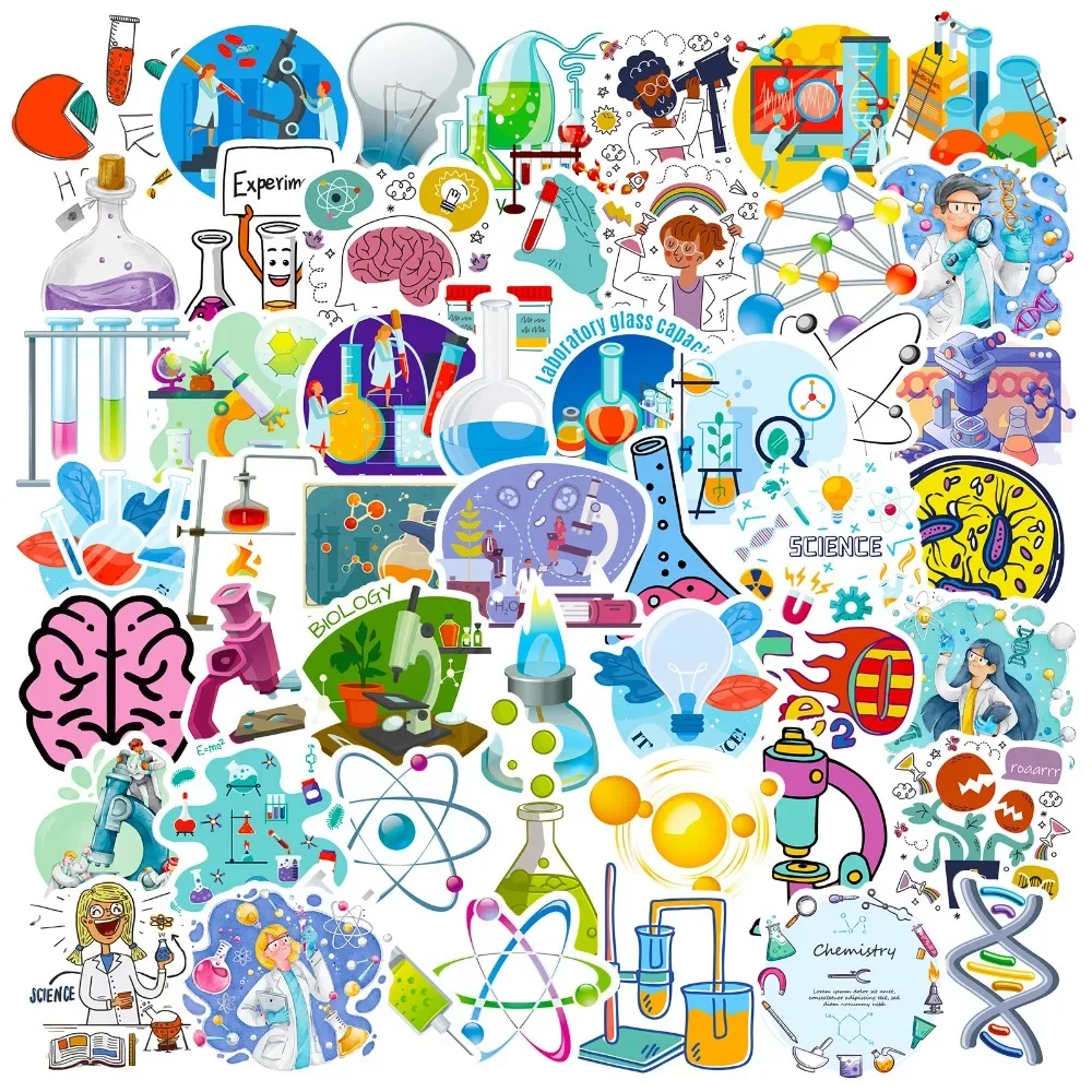 Laptop Accessories Kids - ملصق معمل علوم كارتون ، ديكور