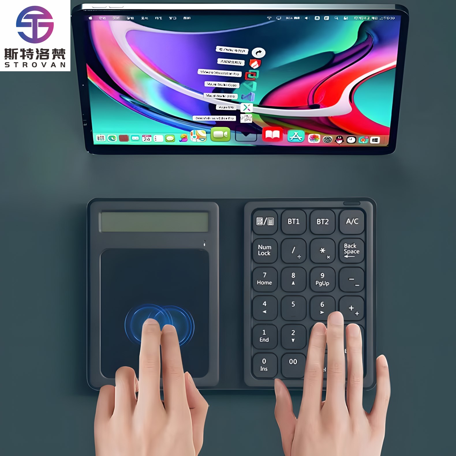 Mini Wireless Mouse - لوحة مفاتيح رقم BT محمولة قابلة
