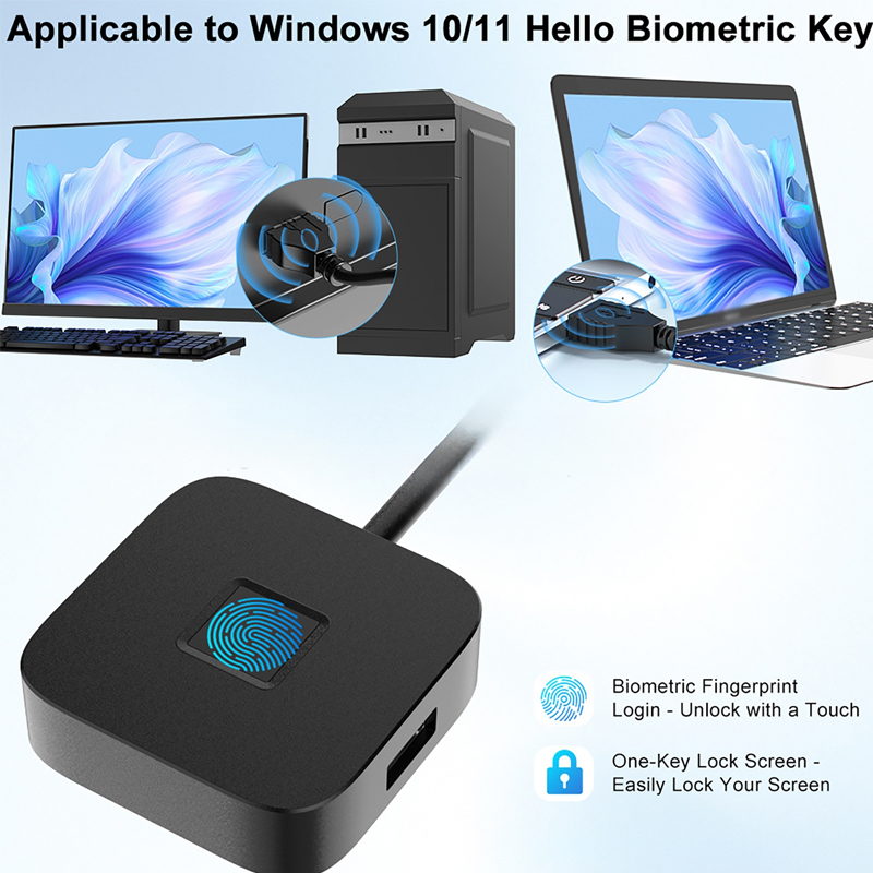 Fingerprint Reader Usb - قارئ بصمات الأصابع USB يدعم ويندوز