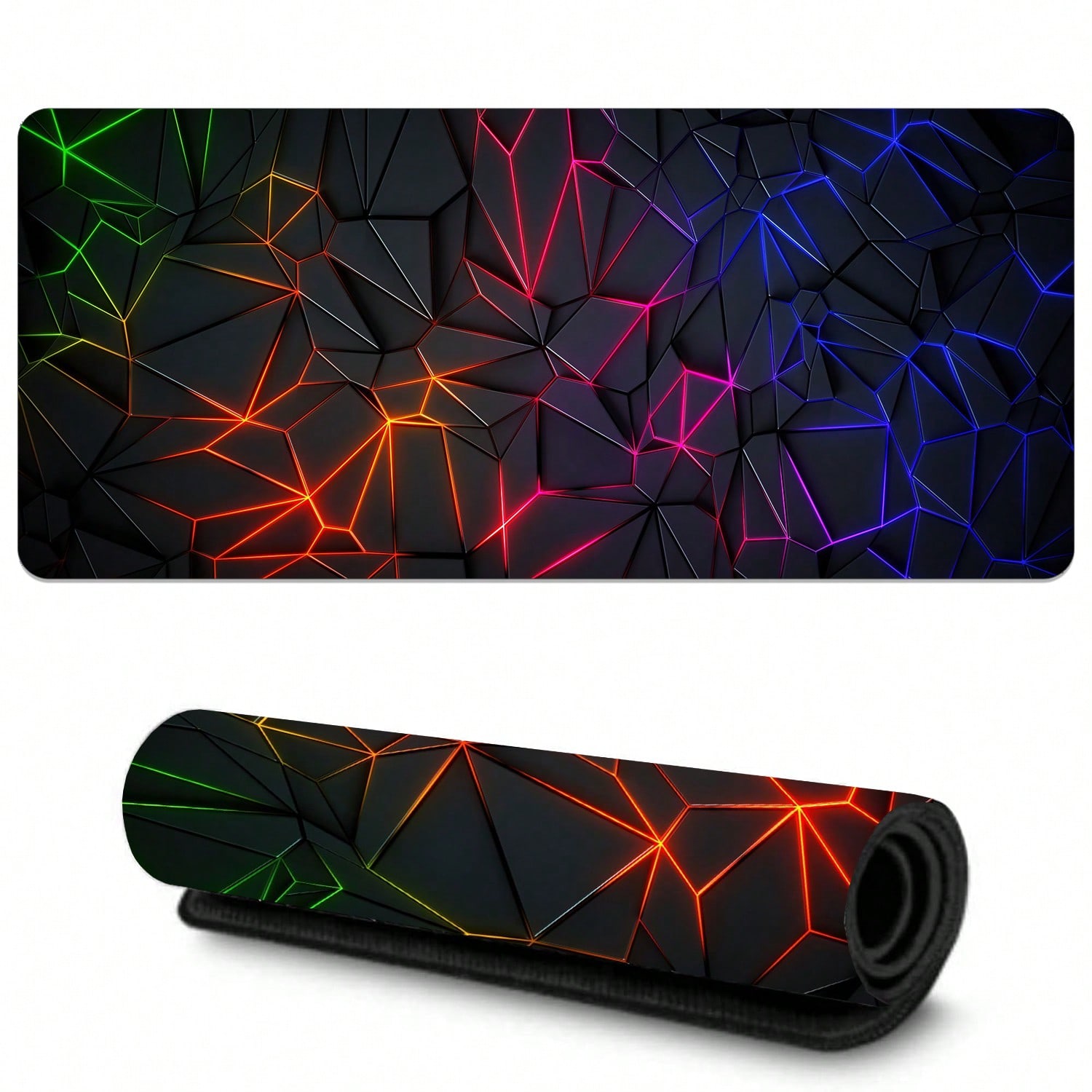 Laptop Accessories Design - وسادة فأرة كبيرة بتصميم هندسي أنيق