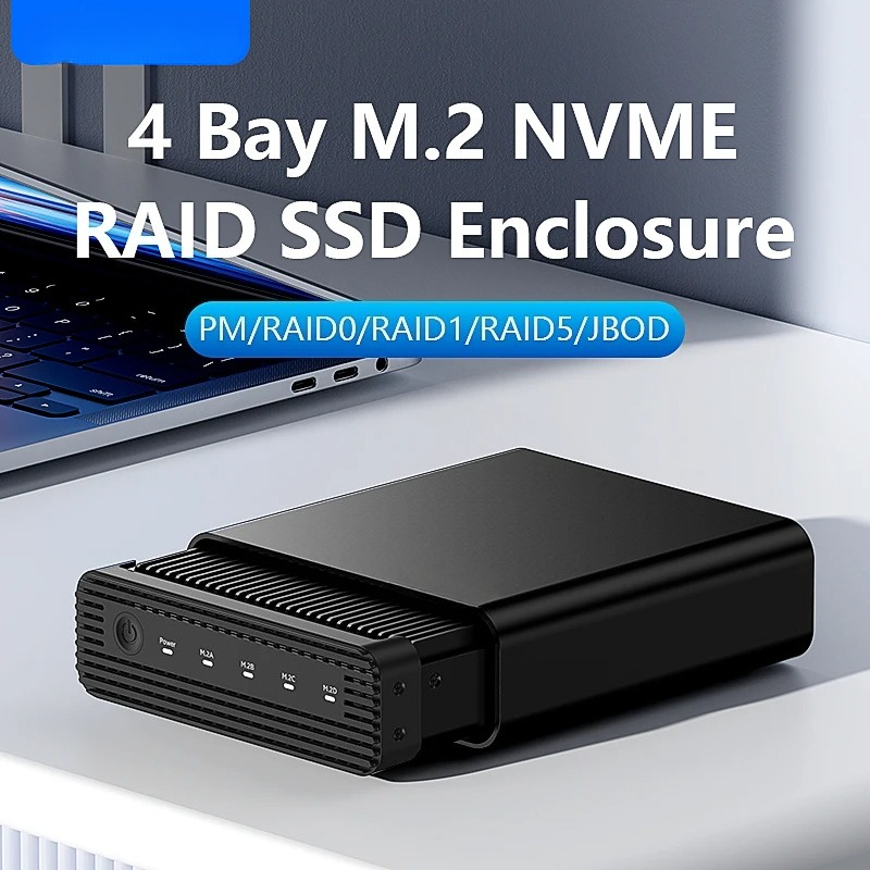 External Nvme Ssd - علبة خارجية من الألومنيوم لـ 4
