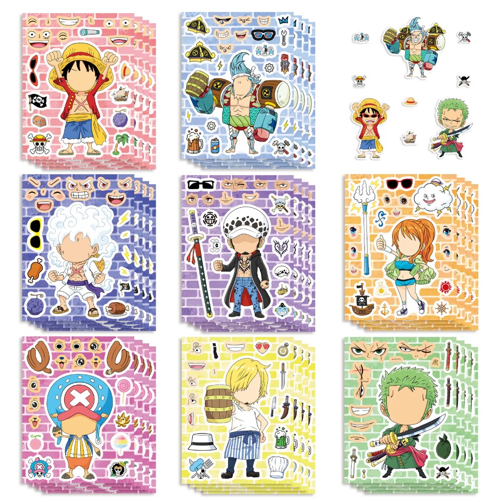 Laptop Accessories Kids - 8/16/24 ورقة من ملصقات ألغاز ون