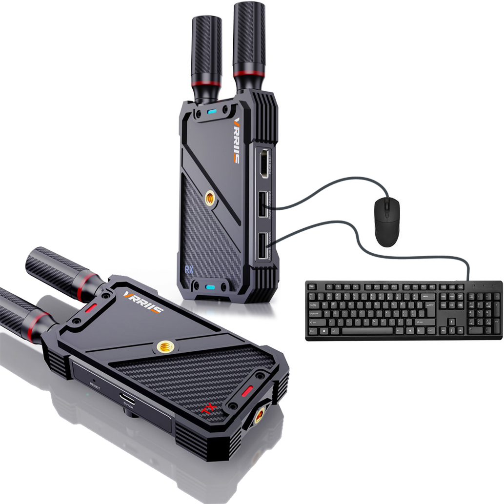 Laptop Accessories Computer - VRRIIS WL082K 400m لاسلكي HDMI KVM